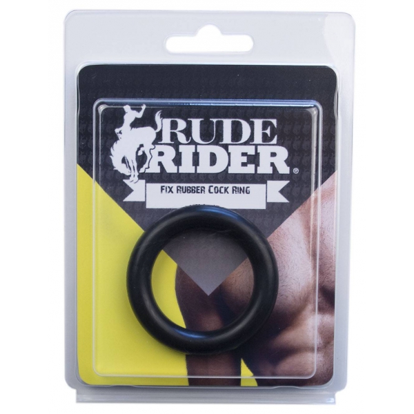 Cockring Fix Rubber Thick Black