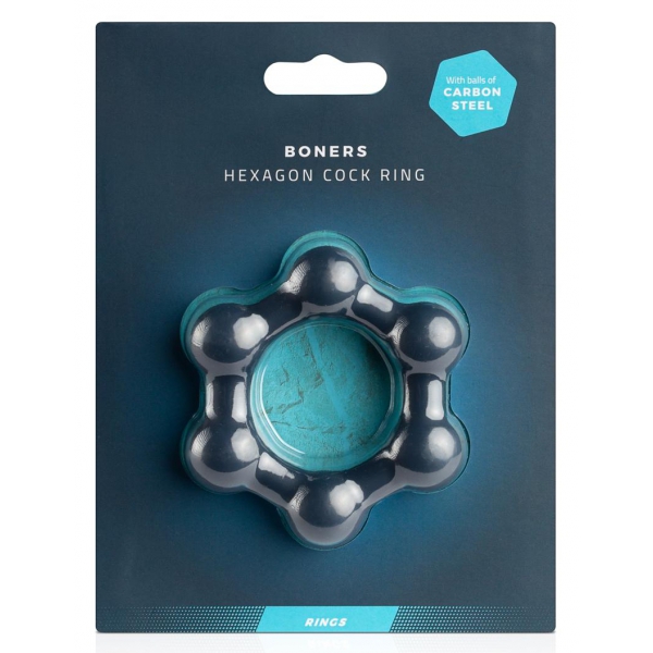 Cockring Hexagon with balls