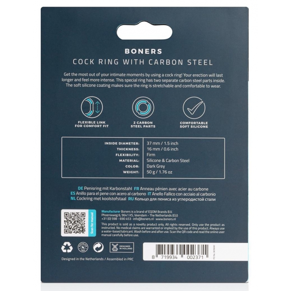 Carbon Steel Cockring Black