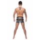 Sexy boxer shorts FERRO CLAD Black-Silver