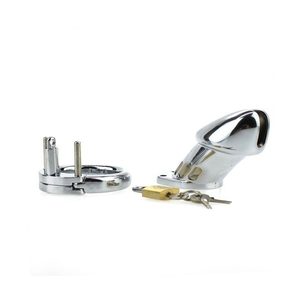 Gabbia di castità in acciaio PADLOCK 12 x 3,5 cm