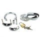 STEEL PADLOCK chastity cage 12 x 3.5cm