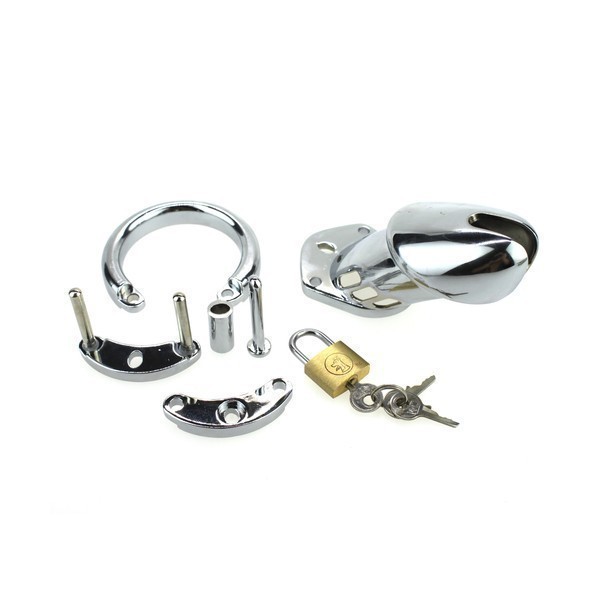 STEEL PADLOCK chastity cage 12 x 3.5cm