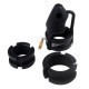 Birdlocked silicone chastity cage 11 x 3.2cm Black