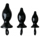 3er-Pack Tet Ass Plugs Schwarz