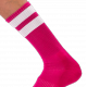 Calcetines de gimnasia rosa-blanco