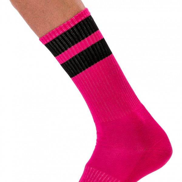 Calcetines de gimnasia rosa-negro