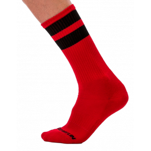 Barcode Berlin Socken Gym Socks Rot-Schwarz