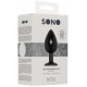 Silicone anal plug SELF MOTION 8 x 4 cm black