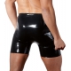 Latex shorts with opening