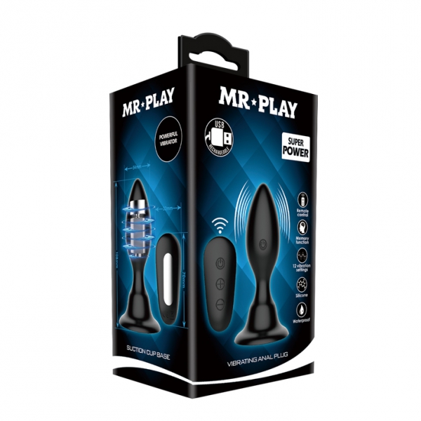 Tapón vibrador Mr play 9 x 3,4 cm