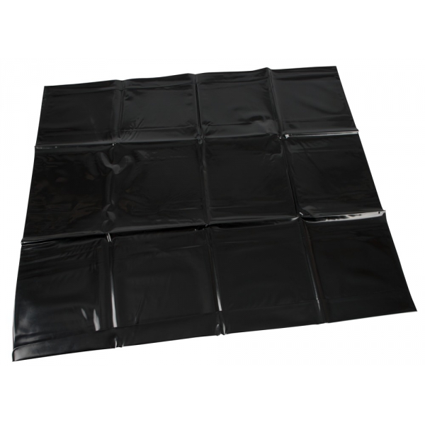 Taie d'oreiller Vinyle noir 80 x 80 cm