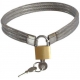 Colar de Metal Slave Lock com Cadeanos