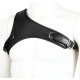 One Shoulder Neoprene Harness Black