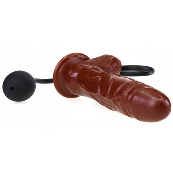 Dildo Inflável Inflável 14 x 4,5cm Castanho