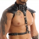 HALTER Faux Harness Preto