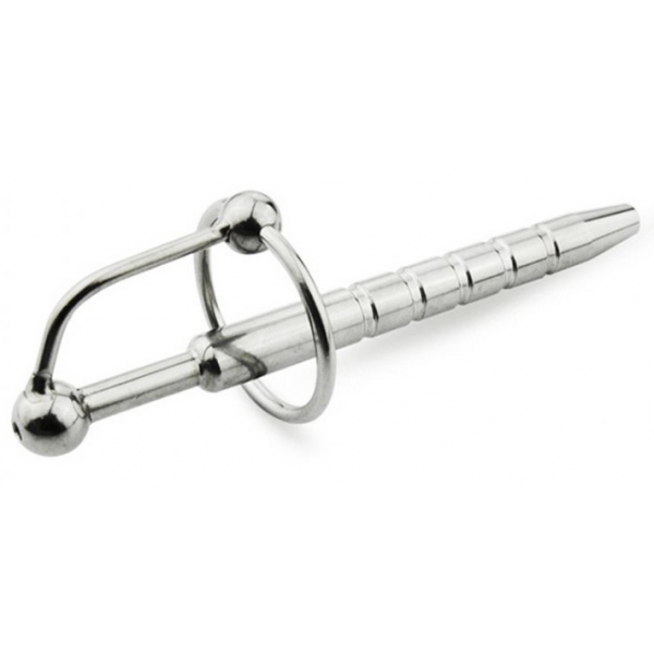 Plug para el pene perforado Pen Strie 12cm - Diámetro 10mm