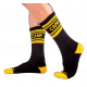 Calcetines de campamento negro-amarillo