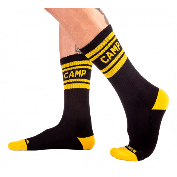 Socken Camp Socks Schwarz-Gelb