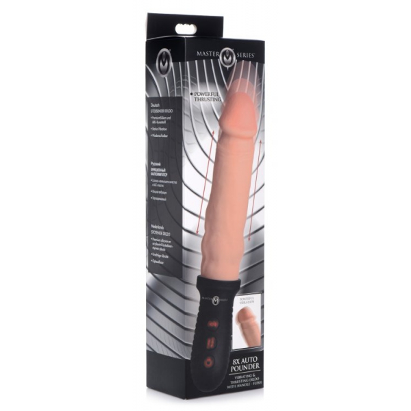 Dildo Handvat met Auto Pounder 17 x 4 cm