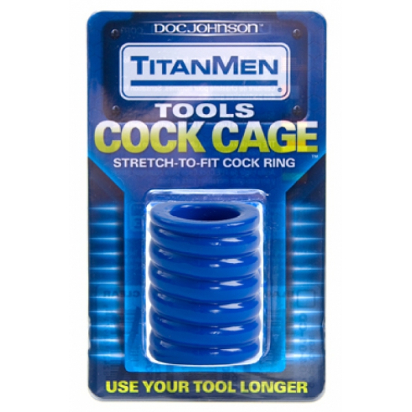 Ballstretcher Cock Cage 50mm Blau