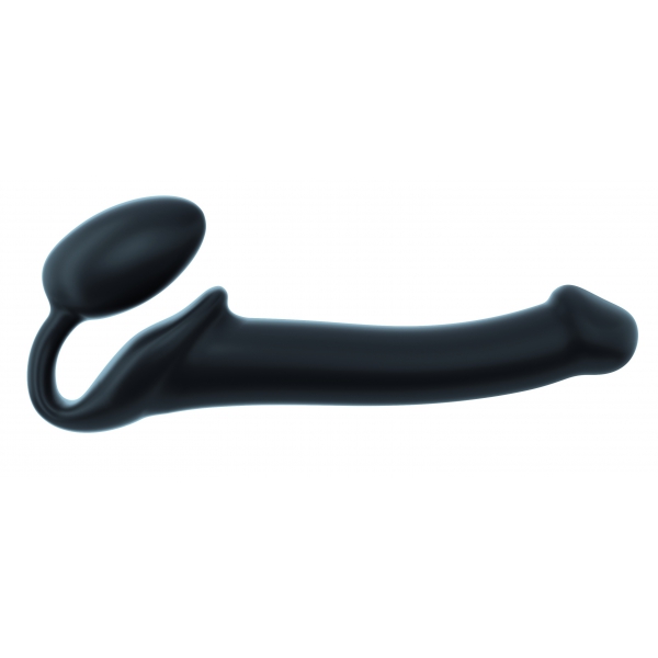 Dildo + plug STRAP-ON-ME Bendable M 16 x 4 cm Black