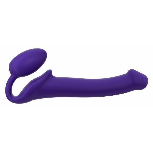 Dildo + plug STRAP-ON-ME Buigbaar M 16 x 4 cm Paars