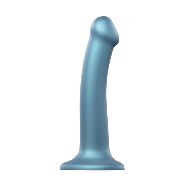 Dildo Strap-On-Me M 16 x 4 cm Blauw Metallic Glans