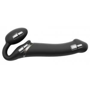 strap on me Vibrating Dildo Strap-On 3 Motors L 16 x 3.7 cm Black