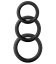 Set of 3 Twiddle Cockrings Black
