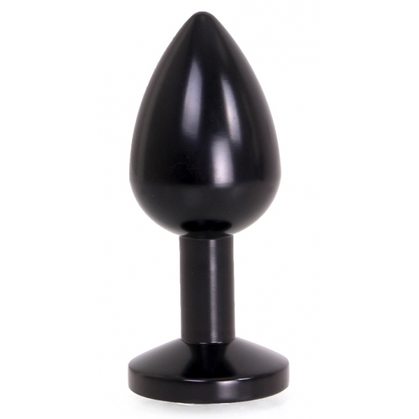 Plug Bijou Anal Alu Gem light 6 x 2,8 cm Schwarz