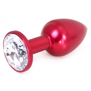 Kiotos Plug Bijou Anal Alu Gem Light 6 x 2,8 cm Rosso