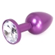 Plug Bijou Anal Alu Gem light 6 x 2,8 cm Viola