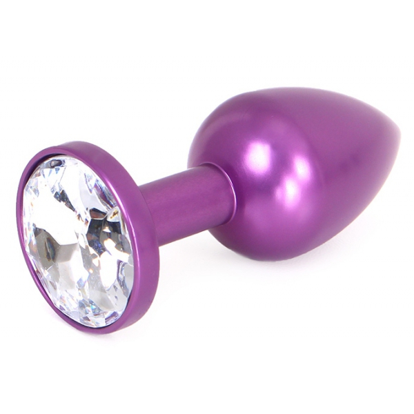 Plug Bijou Anal Alu Gem light 6 x 2,8 cm Viola