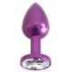 Plug Bijou Anal Alu Gem light 6 x 2,8 cm Viola