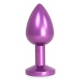 Plug Bijou Anal Alu Gem light 6 x 2,8 cm Viola