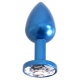 Gem Light Alu Jewelry Plug 6 x 2.8 cm Blue