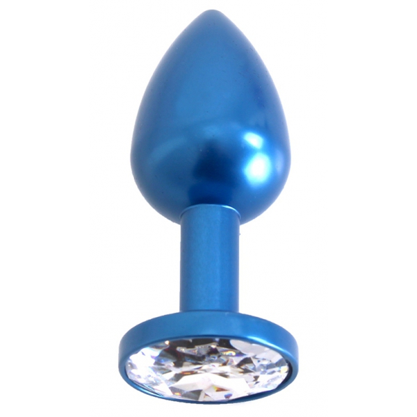 Gem Light Aluminium Juwelenstop 6 x 2,8 cm Blauw