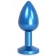 Gem Light Aluminium Juwelenstop 6 x 2,8 cm Blauw
