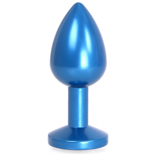 Edelstein Licht Aluminium Juwel Stecker 6 x 2,8 cm Blau