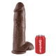 Großer King Cock Dildo 26 x 7.8 cm Brown