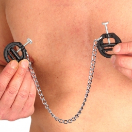 PVC breast clamps with chain