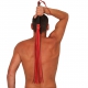 ROTES LEDER - 78cm - HOLZGRIFF