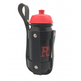 SUPPORT BOUTEILLE EN CUIR + BOUTEILLE Noire/Rouge 500ml - The Red