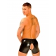 Latex Shorts Cycling cut with Zip