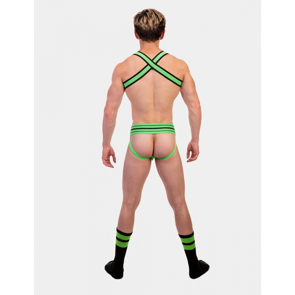 Imbracatura elastica verde Colin