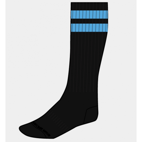 Socken Gym Socks Schwarz-Neonblau