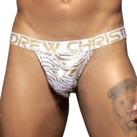 Golden Tiger Jockstrap Branco-dourado