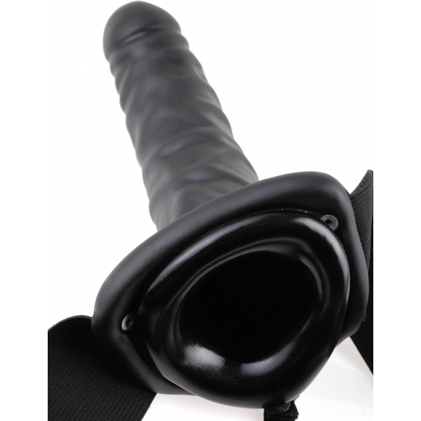 Consolador con cinturón hueco vibrador 21 x 4,5 cm