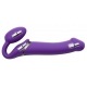 Dildo vibrante STRAP-ON 3 Motors XL 16 x 4,5 cm viola